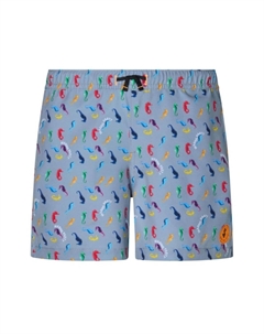 Плавки-шорты Getu с принтом, синий Save the duck