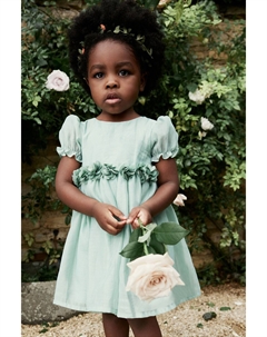 Платье для девочек с цветочным узором (от 3 месяцев до 8 лет), зеленый Next