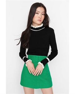 Пуловер, черный/белый Trendyol