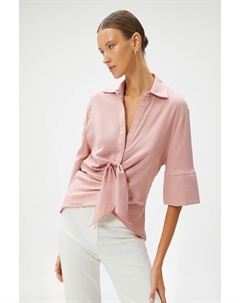 Рубашка - Розовая - Классический крой, розовый Koton