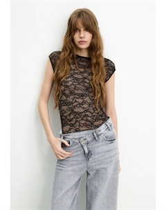 Боди, черный Pull & bear