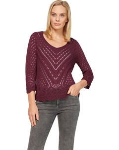 Пуловер, бордовый Heine