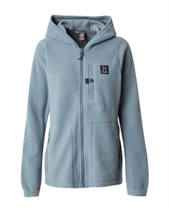 Спортивная толстовка с капюшоном на молнии Malung Pile, темно-синий Haglöfs