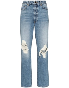 Джинсы The Abigail прямого кроя, синий Khaite