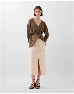 Юбка миди с застежкой-молнией, цвет Natural Scalpers