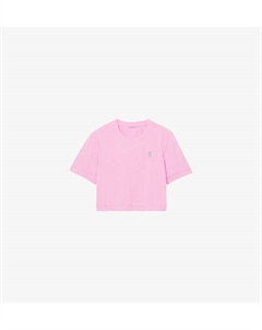 Укороченная футболка из эластичной ткани с фирменным принтом, красный On running