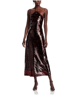 Платье-халтер с пайетками Stacey, красный 4th & reckless
