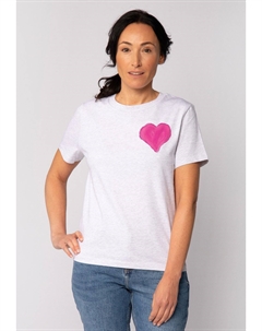Футболка с принтом HEART, серый Watapparel