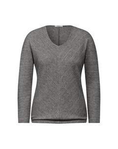 Топ с длинными рукавами MELANGE-LOOK OTTOMAN, серый Cecil