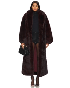 Даша искусственный меховой жакет Retrofete, красный