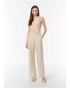 Тканевые брюки Hose lang, бежевый Comma,