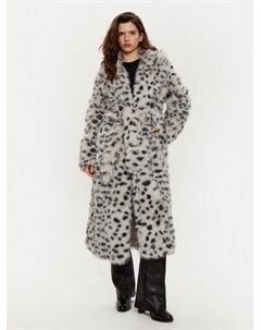 Шуба стандартного кроя, серый Bardot