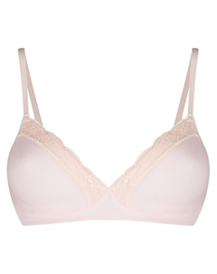Бюстгальтер без косточек с кружевной отделкой, нейтральный цвет Hanro
