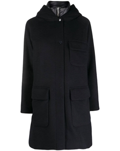 Плащ Sideline с капюшоном, синий Woolrich