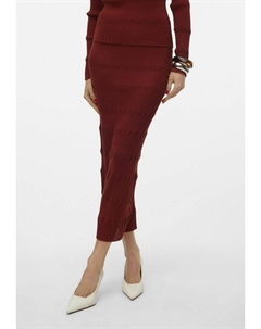 Юбка-карандаш VMROMANE MITTLERE TAILLE , темно-красный Vero moda