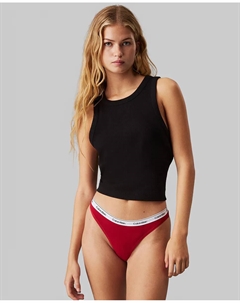 Стринги - современный логотип, розовый Calvin klein