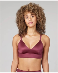 Женский атласный бралетт на регулируемых бретелях, бордовый Spanx