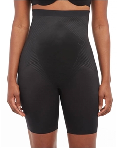 Утягивающие брюки с завышенной талией и поясом, черный Spanx