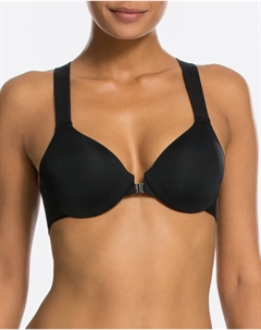 Бюстгальтер на косточках с застежкой спереди, черный Spanx