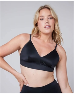 Женский атласный бралетт на регулируемых бретелях, черный Spanx