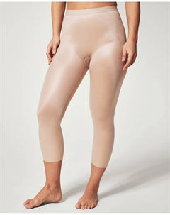 Брюки с укороченным поясом и запахом, бежевый Spanx