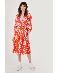 Платье Orange Aspen из смесового льна, оранжевый Monsoon