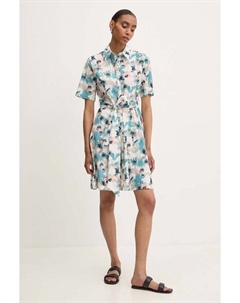 Хлопковое платье, синий Answear lab