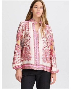 Блузка с длинными рукавами ixbrigitte, розовый Ichi