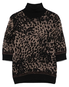 Футболка с леопардовым принтом, серый Liu jo