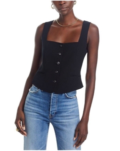 Топ без рукавов на пуговицах rag &bone Mariana, черный Rag & bone