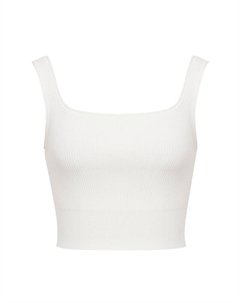 Жилет короткий с коротким квадратным воротником, белый Deep breath