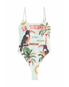 Купальник TROPICAL PLACEMENT TUMMY CONTROL HIGH, синий Next