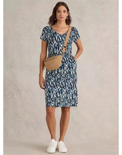 Платье Tallie Ecovero Jersey, цвет navy/multi White stuff