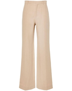 Широкие брюки с завышенной талией, нейтральный цвет Chloe