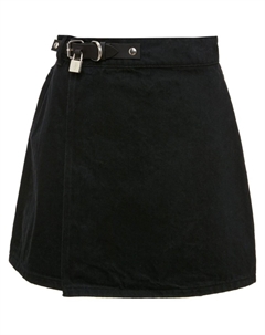 Юбка с металлическим декором и поясом, черный Jw anderson