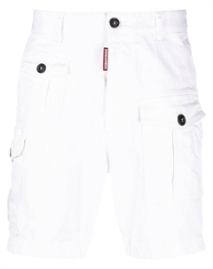 Шорты чинос с логотипом, белый Dsquared2