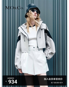 Куртка женская короткая с капюшоном, зеленый Moco