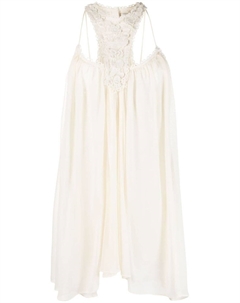 Шелковое платье с вырезами, нейтральный цвет Isabel marant