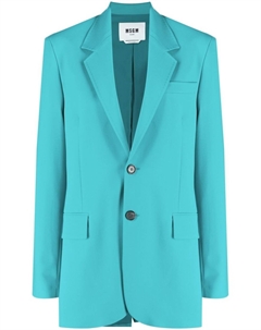 Однобортный блейзер, синий Msgm