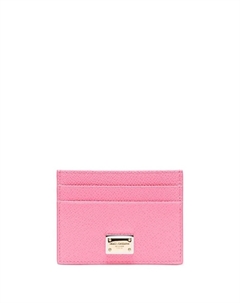 Dolce & Gabbana картхолдер Dauphine с логотипом, розовый Dolce&gabbana