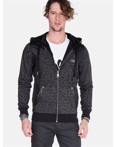 Толстовка с капюшоном на молнии Zip-Up Hoodie, черный Cipo&baxx