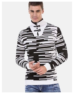 Пуловер Pullover, цвет WHITE-BLACK Cipo&baxx