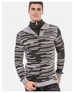 Пуловер Pullover, цвет GREY-ANTHRACITE Cipo&baxx