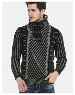 Пуловер Pullover, цвет BLACK-GREY Cipo&baxx