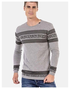 Пуловер Pullover, серый Cipo&baxx