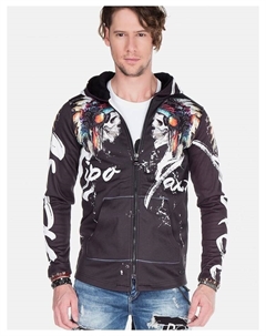 Спортивная куртка Sweatshirts, черный Cipo&baxx