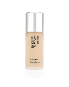 Крем тональный матовый для нормальной и жирной кожи 02 атласная кожа Oil free Foundation Make up factory