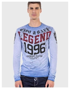 Функциональный лонгслив, синий Cipo&baxx