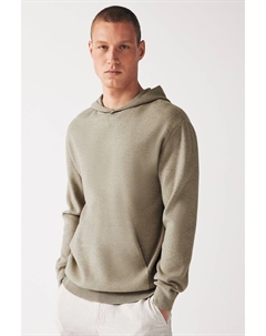 Свободная трикотажная толстовка с капюшоном застегивающимся на молнию, бежевый Next