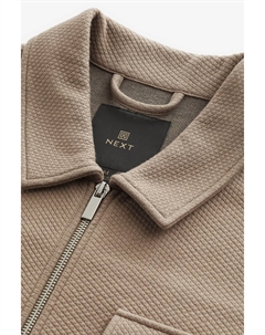 Куртка на молнии с текстурой премиум-класса, серый Next